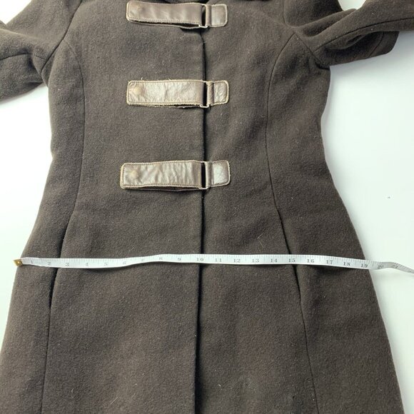 Rudsak Collection Womens size Medium Brown Wool Blend Lined Jacket no hood - Picture 12 of 14